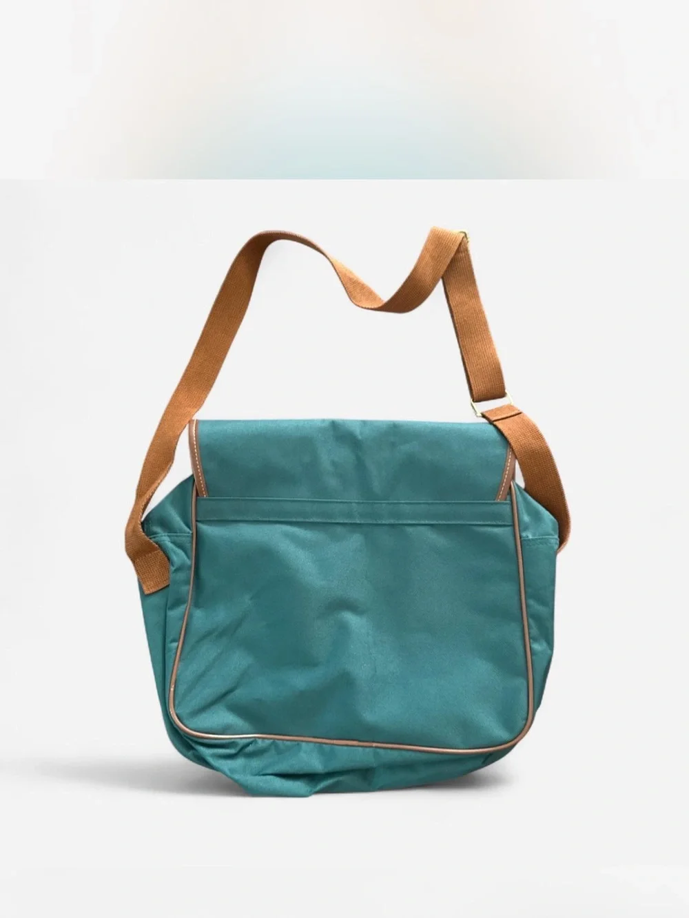 Vintage Ralph Lauren polo green Canvas Messenger Crossbody bag travel preppy